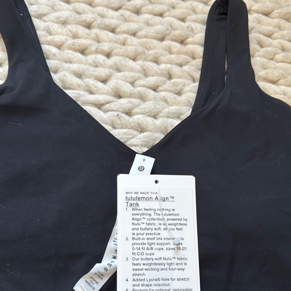 Lululemon Align Black Tank